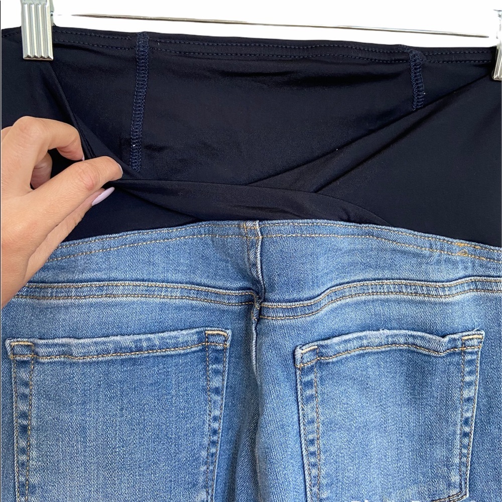 Isabel Maternity High Rise Crossover Jeans - Picture 7 of 13